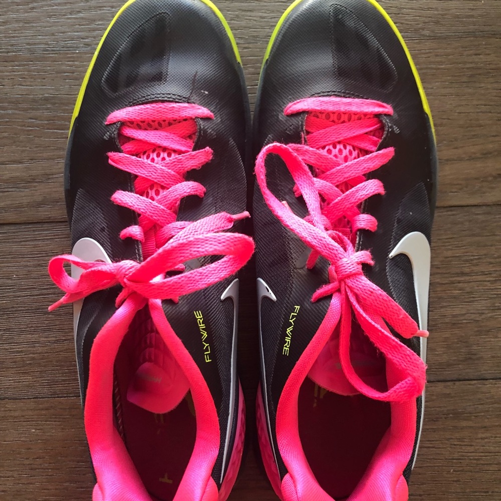 Women’s Nike black, hot pink and green
